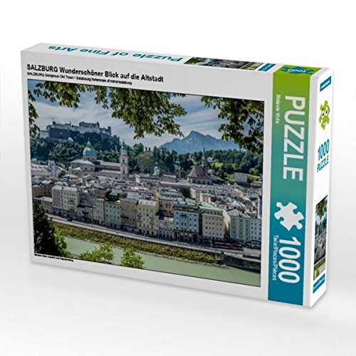 Preisvergleich Produktbild Salzburg Wunderschöner Blick auf die Altstadt 1000 Teile Puzzle Quer