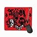 Produktbild Mouse pad Graphic Art Skull Beauty Colors red Black Accent Stripes line Thai Guitarist Rock Tattoo Work Creativity Imagination steelseries Keyboard