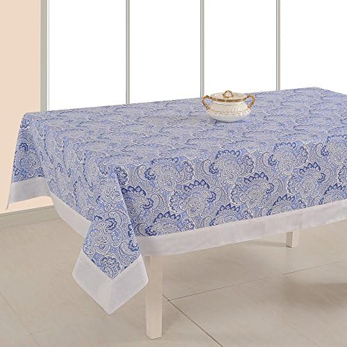 ShalinIndia Rectangular Tablecloth Indian Table Décor Floral Printed Cotton Table Linen 60 x 90 Inches