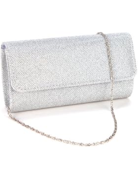 Glitter Damen Tasche Mädchen Clutch Bag Handtasche Party Hochzeit Abendtasche Kettentasche Umhängetasche glitzernd