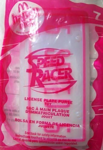 Mcdonald's Happy Meal Speed Racer License Plate Purse Toy by McDonald