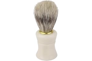 RDECOX Shaving Brush Handmade Badger Hair Shave Brush Wet Shaving Elegant Design Professional Pure Bristle Brush Hair Salon Manual Shaving Cleaning Tool Ideal for Men (Shaving Brush)