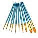Susenstone 10Pcs Artists Paint Brush Set Acrylic Watercolor Round Pointed Tip Nylon Hair