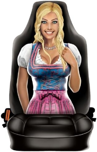 Fun Funny Car Seat: Blonde Girl Sexy Costume-Deceptively real Eye-Catcher for Volksfeste and Dult