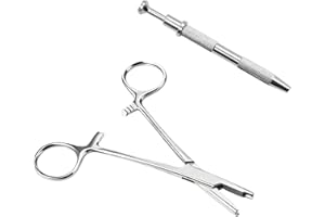 PLUVYZE 1 Stück Piercing Zange Für Kugeln Piercing Kugel Aufdreher Piercingzange Für Kugel Zum Drehen Piecing Öffner Piecing Werkzeug Klemme 3 mm Für Kugeln Und Körperteile Mit 1 Greifer Perforierwerkzeuge