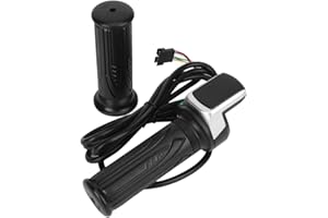 DIOCHE Electric Bike Throttle Ebike Throttle Blend Lcd Electric Quantity Display With Switch Ebike Speed Governing Throttle Grip 6 Cores