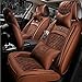 Produktbild QLL 5-Sitz-Universal Autositzbezug, Atmungsaktiv Rutschfest, Im Winter Warm Halten Diamantgitter, 6 Farben Optional,Brown
