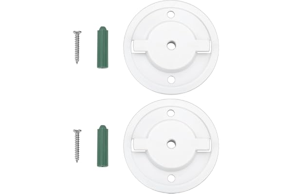 2 Pcs Camera Mount, Wall Mount for CCTV Camera, Secure Bulb Holder Stand for WiFi Camera, Indoor Outdoor Installation Compact Size(5.6*5.6cm )