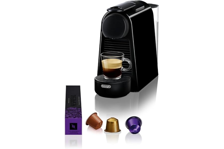 Nespresso Essenza Mini EN85.B, DeLonghi Coffee Machine, Black