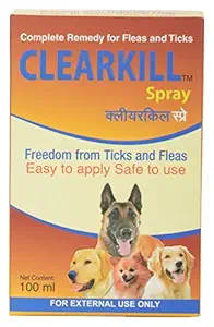 Clearkill - Dog and Cat Flea and Tick Spray, 100 Ml
