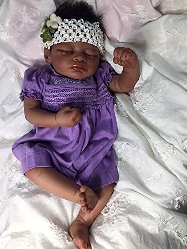 Believable Babies' Biracial Sleeping"Aisha" Reborn Girl- Doll Therapy for People with Memory Loss with Aging and Caregivers