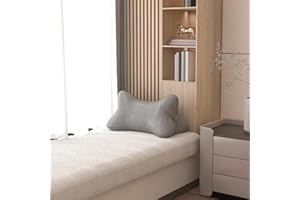 Johnear Poduszka pod kark do czytania, poduszka podróżna do wygodnego czytania, oglądania telewizji, podróży, antracytowa (1 opakowanie)