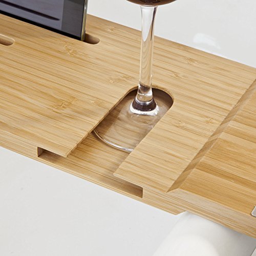 SoBuy® 70cm Lang- Schöne Badewannenablage, Badewannenbrett, Badewannenauflage, Halterung / Halter für iPad oder Handys, FRG104-N - 7