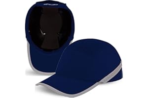 BWOLF TRIVOR Gorra Seguridad Trabajo Casco Obra Casco Seguridad con Carcasa ABS EN 812, Tira Reflectante