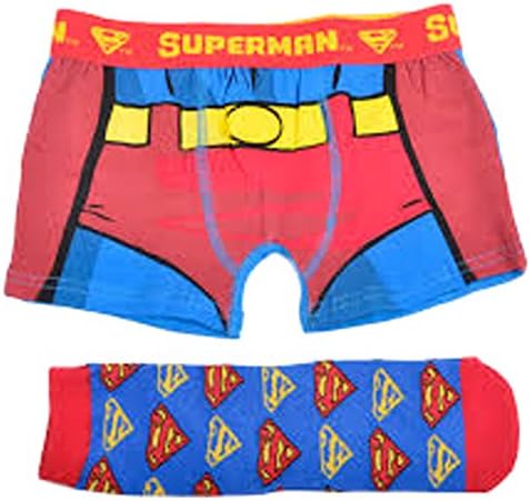 Superman Boys Boxer Shorts &amp; Socks Gift Set 4-5 Years