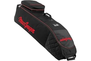 MACGREGOR VIP Deluxe Golf Travel Cover, Housse de Voyage de Golf à roulettes MacGregor VIP Deluxe, Noir/Rouge Homme, Schwarz/Rot, Einheitsgröße - MACTC003-BR