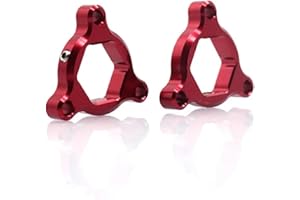 JOBOUND For Yamaha YZF R6 YZF-R6 YZFR6 1999-2004 2006 2007 Motocicleta 17mm CNC suspensión de Aluminio ajustadores de precarga de Horquilla Horquillas (Size : 17mm Red)