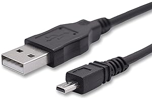 Adhiper Cavo USB sostitutivo 8 pin Cavo sincronizzazione dati per trasferimento dati compatibile con Panasonic Lumix DMC-F2 DMC-FH25 DMC-FP5 DMC-FS16 DMC-FS28 DMC-FS22 fotocamera digitale (1M)