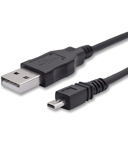 Cavo USB Di Ricarica E Dati Per Fotocamere Panasonic Lumix – 1,5 M, Nero – Sostituisce K1HA08CD0019, DMW-USBC1