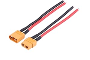 OUMEFAR 2 Sztuk/Zestaw XT60 żeński Męski Adapter Złącza 14AWG Przewód Silikonowy Drut RC Akcesoria Dobra Izolacja Elektryczna