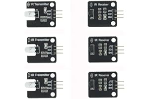 ZkeeShop 3 Sets 38khz IR Receiver IR Transmitter Sensor Module Kit Compatible for Arduino