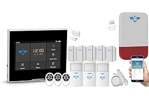ITALIAN ALARM - Allarme Casa Senza Fili WiFi con Sirena Esterna, Kit Antifurto Casa Wireless, Sistema Sicurezza Completo con APP, Supporta Sim Gsm 4G. Già Configurato, Videotutorial, Assistenza Italia
