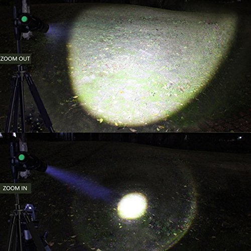 Morpilot Taktisch Taschenlampen 3 Stück Handlampe superhell 350 Lumen einstellbar 5 Modis für Jagd, Camping, Wandern, Radfahren Outdoor (Schwarz und Tarnung ) - 6