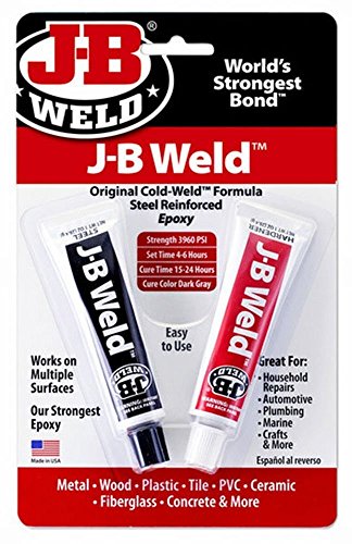 j-b Weld Company 8265-s 3 confezione originale in acciaio rinforzato epossidico confezione doppia, grigio scuro