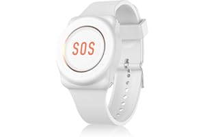 ChunHee Notrufarmband Drahtlose Ruftasten für Pflegepersonal - Wasserdicht - 500 Fuß Reichweite Kann Nicht allein Erworben Werden; Muss in Verbindung mit Einer Basisstation Verwendet