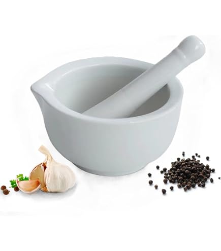 United Scientific Supplies JMD150 Porcelain Mortar And Pestle – Deep Form, 150ml Capacity, High-Temperature & Chemical Resistant, White Glaze-430867