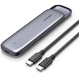 UGREEN SSD M.2 NVMe Gehäuse USB 3.1 Gen 2 auf PCIe 3.0 bis zu 10Gbps NVMe USB Adapter PCIe M2 Gehäuse kompatibel mit Größe 2230, 2242, 2260, 2280 NVMe zu USB unterstützt UASP, werkzeugfreie Montage