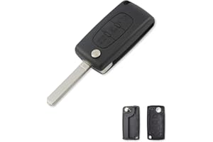 1neiSmartech Shell and Blade na 3-przyciskowy kluczyk radiowy, kompatybilny z Citroen C2 C3 C4 C5 C6 Xsara Picasso Blade V1 Shell Cover Key Shell