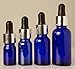 6 Pcs Empty Cobalt Blue Glass Eye Dropper Bottles Aromatherapy Essential Oils Pipette Drop Bottles Wholesale Refillable Serum Bottles 10 ml