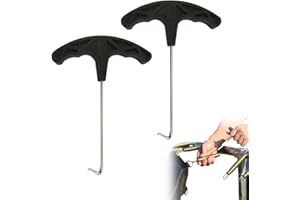BIUCHJIU 2 Pieces Trampoline Spring Pull Tool T-Hook Spring Pull T-Hook Trampoline Tools for Jumping Trampoline
