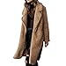 Price comparison product image Women Long Jacket,Mosstars Ladies Fuzzy Soft Faux Fur Fleece Open Front Pullover Coat Solid Color Turn-Down Collar Long Sleeve Blouse Outerwear
