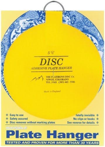 Flatiron Disc Invisible Plate Hanger, 5.5-Inch by Flatiron Disc