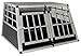 Produktbild ALU HUNDE TIER REISE AUTO TRANSPORT BOX MIT DOPPELTÜR XL 89x69x50cm