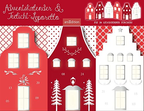 Preisvergleich Produktbild Adventskalender & Teelichtleporello: "Weihnachtsstraße"