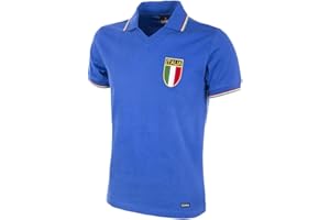 COPA FOOTBALL COPA Italy World Cup 1982 Retro Football Shirt Blue