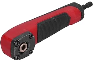 SPACNANA Adapter Kątowy Shockwave, Wielofunkcyjny Czerwony 90-stopniowy Klucz Udarowy Adapter do Wiertarki Adapter do Wiertarki Kątowej
