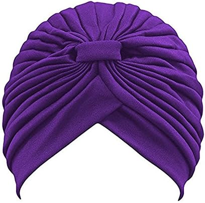 I VVEEL Women's Pleated Head Wrap Knit Bonnet Turban
