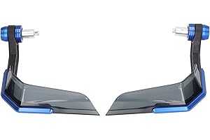 KIMISS Guardamanos para Moto,Guardamanos para Deportes Motorizados,Guardamanos para Motocicleta de 22mm, Aleación de Aluminio,Universal para Sport Dirt Bike ATV MX Motocross(Azul)