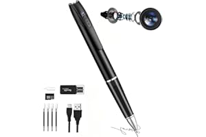 SHENMEILA Spy Cameras Pen 1080P Hidden Cameras Mini Portable Pocket Cam Covert Camera with 32GB SD Card Secret Camera with Video Recording Photo Taking for Home Business Conference Class