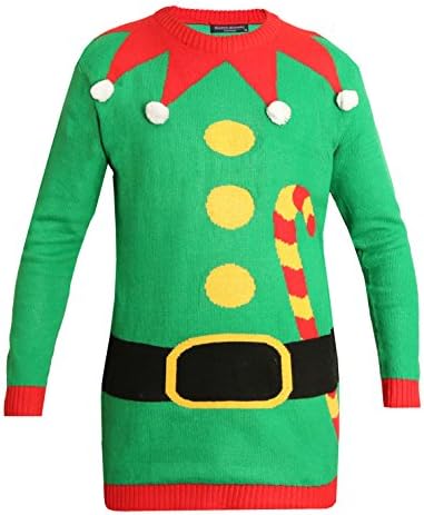 Factors Unisex Mens Ladies Womens Novelty 1970's Vingtage Jumper Sweater Retro Christmas Jumper Day Gift