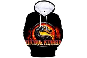 EAST-HAI-BUY Mortal Kombat 11 Hoodies 3D Print Sweatshirt Casual Plus Size Hoody Fashion Top