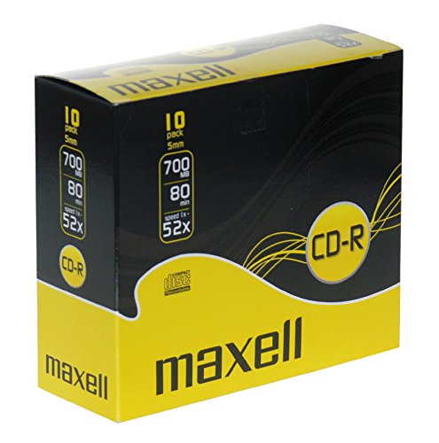 Maxell CD-R Rohlinge 80min 700MB 52x 10er Pack Slimcase - 2