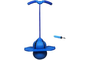 LONTG Pogo Ball Pogo Stick Jumper Balance Ball Hopper Balls Balance Board Bounce Space Balls With Handles Home Indoor Games Fitness Body Training Assistant Workout Accessories For Teens Adults