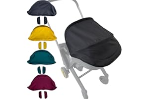 Brogtorl Baby Stroller Canopy Canopy Fabric Sun Shade Compatible with Doona Car Seat and Pushchair (Black)