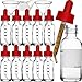 Produktbild Glas-Tröpfchen-Flasche Glas-Trichter-Flasche Rauchölflasche,Nadeltropfflaschen Filling Bottles E-Juice Needle Tip LDPE, Nadelflasche leere Liquidflasche für E-liquids zum Mischen oder Nachfüllen von E-Shishas und E-Zigaretten (30ml, Transparent)