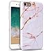 Produktbild iPhone 7 Hülle , iPhone 8 Tasche , Marmor Hülle Extrem Dünne Weich TPU Silikon Schutzhülle für Apple iPhone 7/Apple iPhone 8 (4.7 zoll) , MoEvn Bequem Textur Stein Hülse Gel Gummi Malerei Muster und Slow Rising Anti Stress Design Ultradünnen Etui Anti-Stoß Kratzfeste Handytasche Etui Schale Bumper Case Cover Schutzhülle - Hellgelb